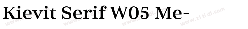 Kievit Serif W05 Me字体转换